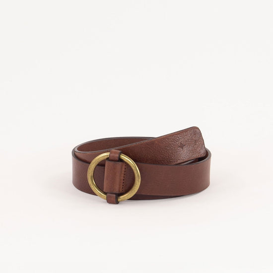Young Ideas/Henmores - Tisao T Leather Belt - Chestnut - S