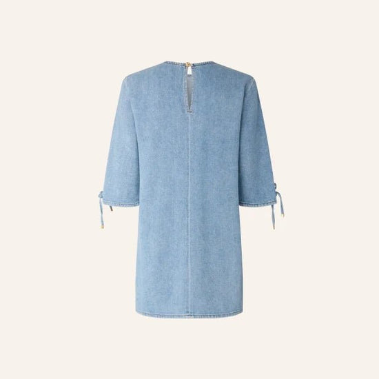 Young Ideas/Henmores - Tizzano Tie Sleeve Detail Dress - Azuru - XS