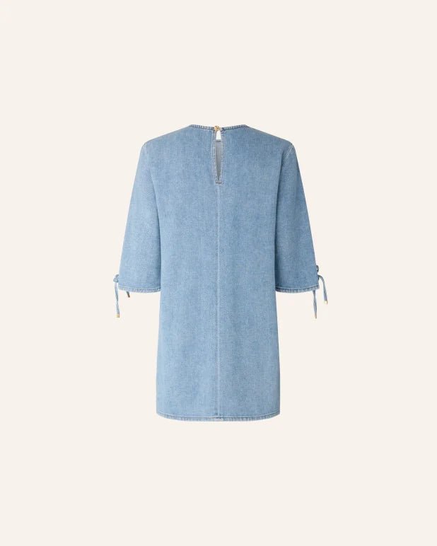 Young Ideas/Henmores - Tizzano Tie Sleeve Detail Dress - Azuru - XS