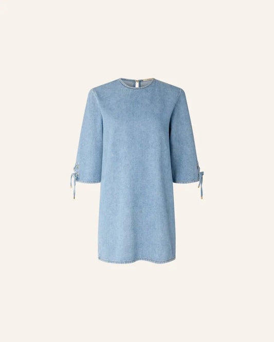 Young Ideas/Henmores - Tizzano Tie Sleeve Detail Dress - Azuru - XS