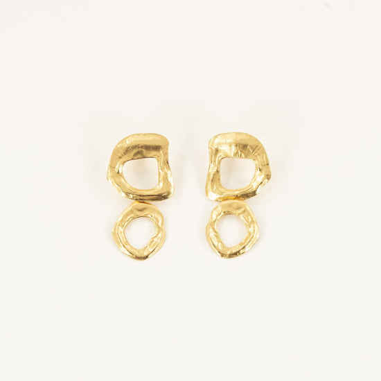 Young Ideas/Henmores - Trudy Dore Double Drop Earrings - Gold - OS