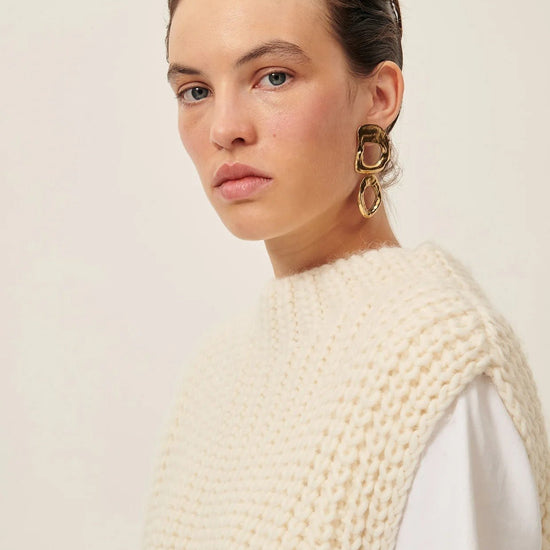 Young Ideas/Henmores - Trudy Dore Double Drop Earrings - Gold - OS