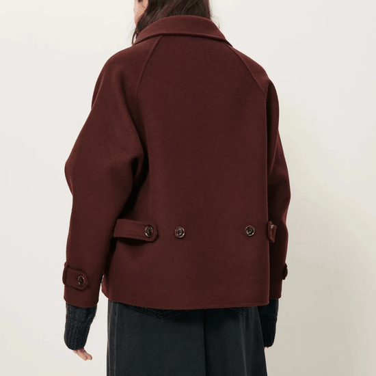 Young Ideas & Henmores -Valley Nevado High Collar Jacket -Sous Bois Brown -XS