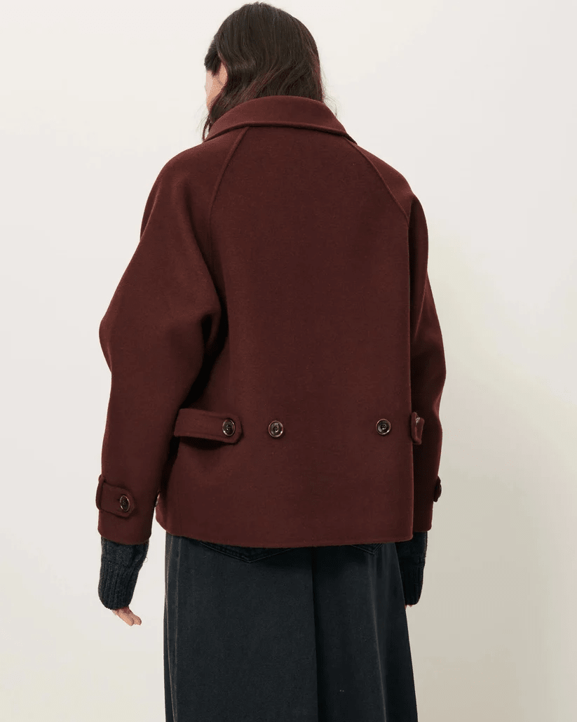 Young Ideas & Henmores -Valley Nevado High Collar Jacket -Sous Bois Brown -XS