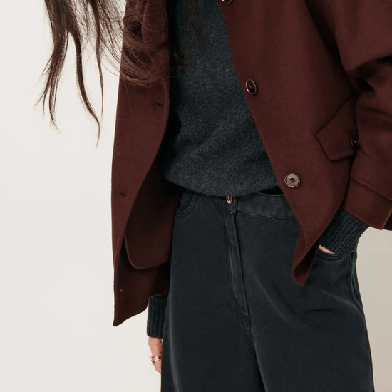 Young Ideas & Henmores -Valley Nevado High Collar Jacket -Sous Bois Brown -XS
