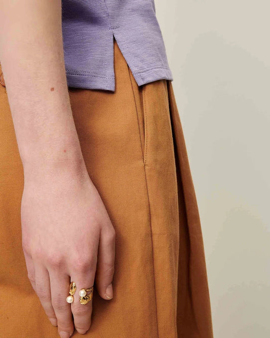 Young Ideas/Henmores - Valya Dore Pearl Ring - Gold - OS