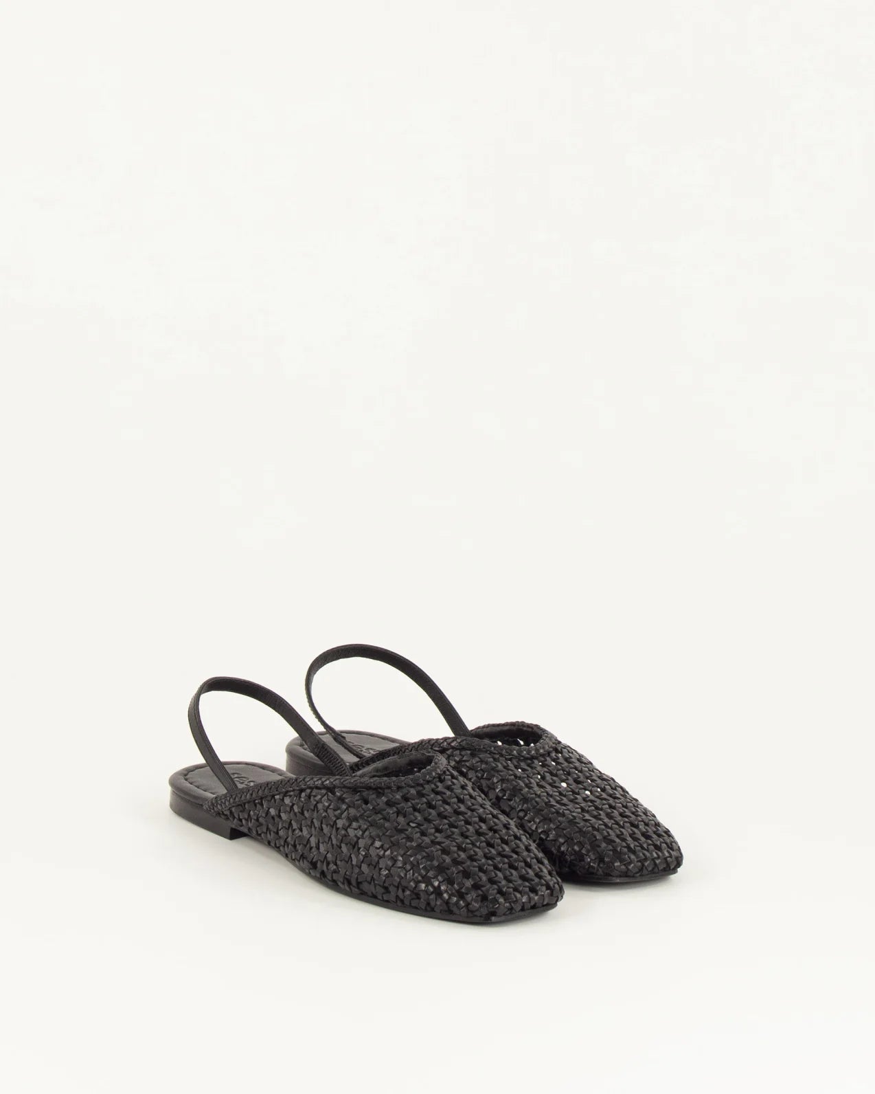 Young Ideas/Henmores - Vana Leather Crosshatch Slingback - Black - 4