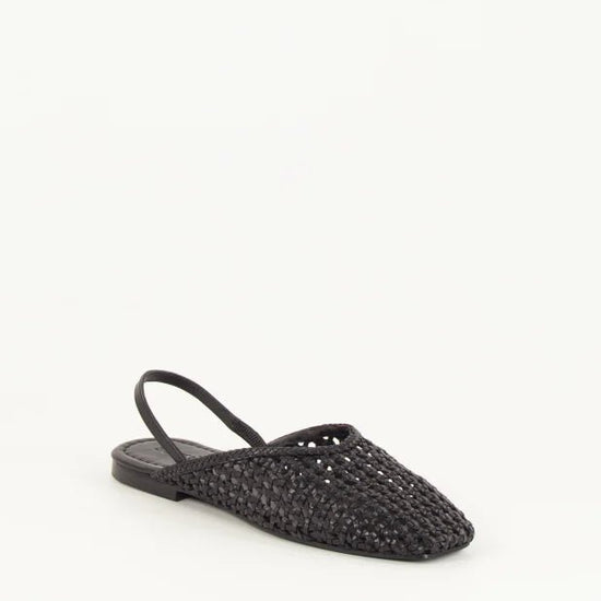 Young Ideas/Henmores - Vana Leather Crosshatch Slingback - Black - 4