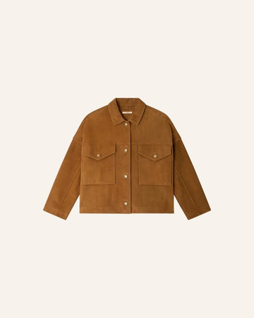 Young Ideas/Henmores - Vilaeste Suede Jacket - Sirocco Brown - S