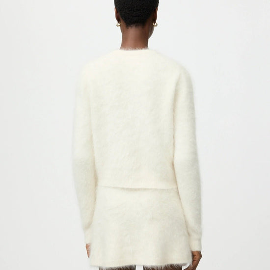 Young Ideas & Henmores -Alpaca Cardigan -Feather White -XS