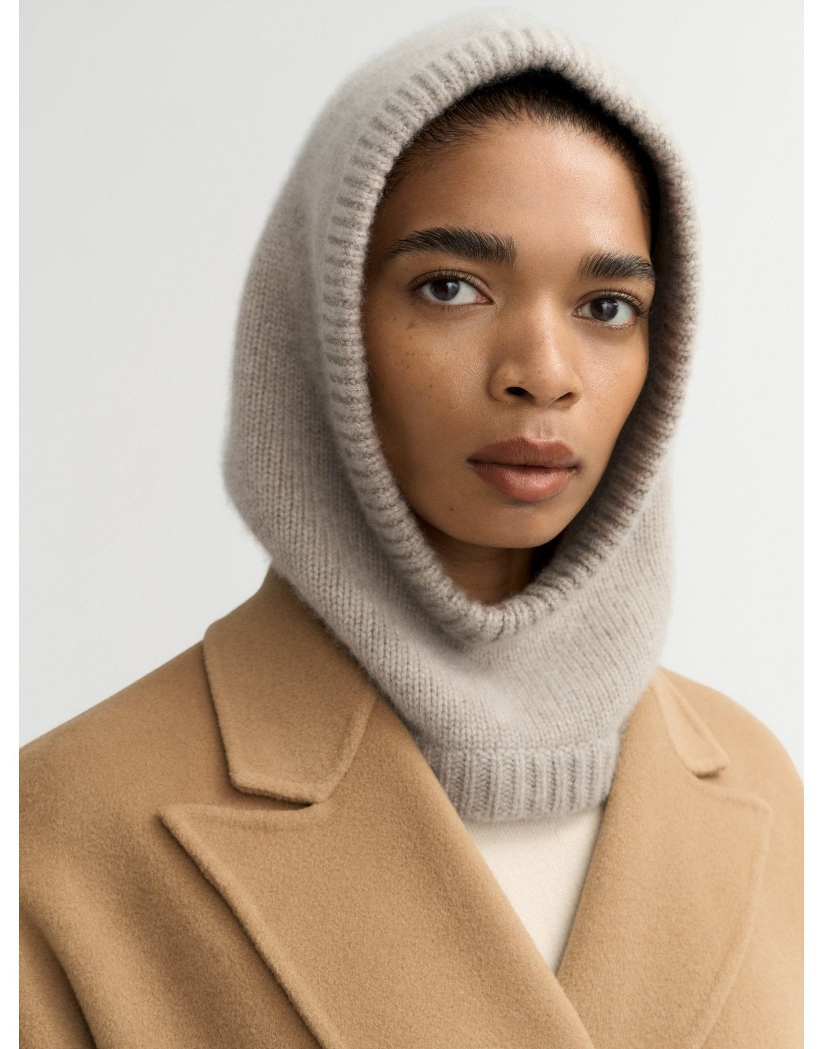 Young Ideas/Henmores - Cashmere Balaclava - Greige - OS