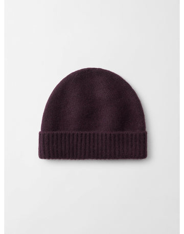 Young Ideas/Henmores - Cashmere Chunky Beanie - Midnight Plum - OS