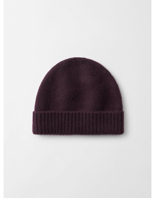 Young Ideas/Henmores - Cashmere Chunky Beanie - Midnight Plum - OS