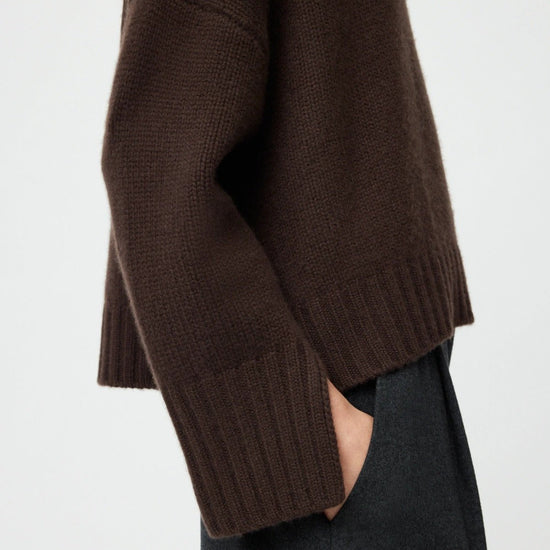 Young Ideas & Henmores -Cashmere Girlfriend Turtleneck -Bordeaux -XS