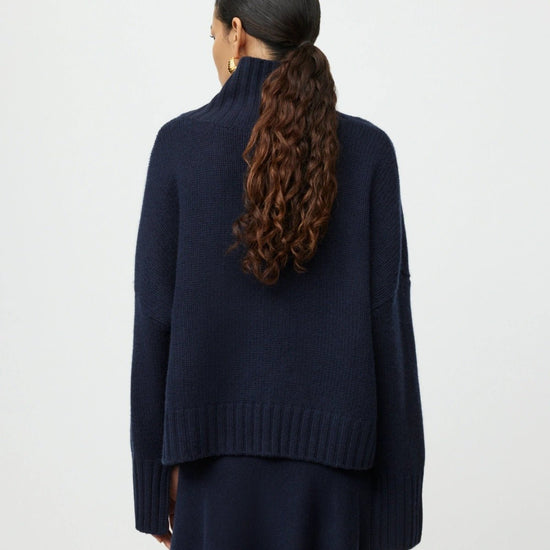 Young Ideas & Henmores -Cashmere Girlfriend Turtleneck -Bordeaux -XS