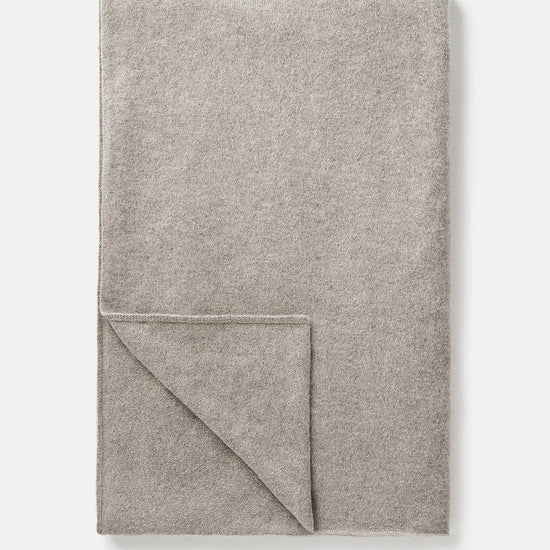Young Ideas & Henmores -Cashmere Knitted Scarf -Grey/Beige -OS