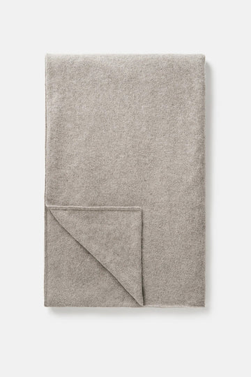 Young Ideas & Henmores -Cashmere Knitted Scarf -Grey/Beige -OS