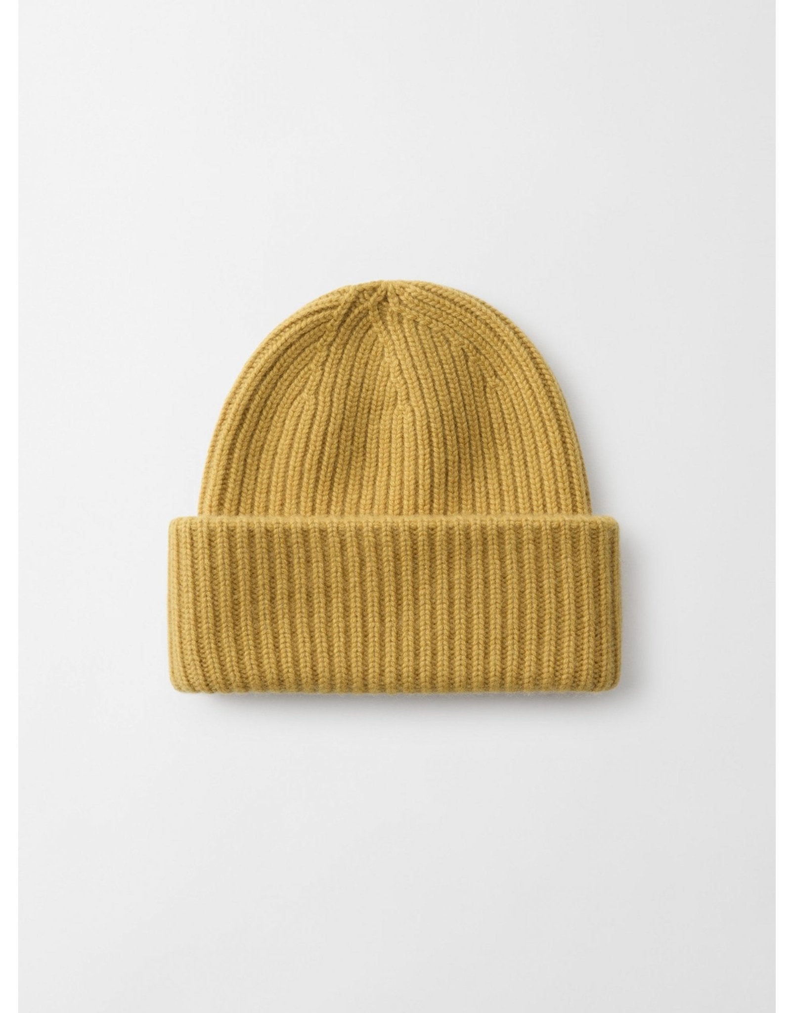 Young Ideas/Henmores - Cashmere Ribbed Beanie - Light Honey - OS
