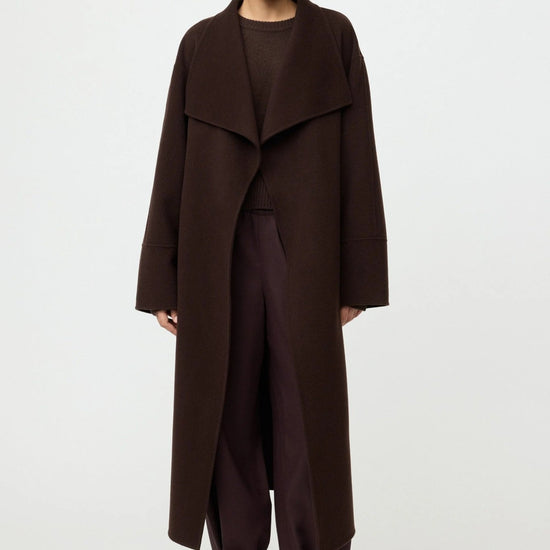 Young Ideas & Henmores -Wool Cashmere Long Coat -Mocha -S