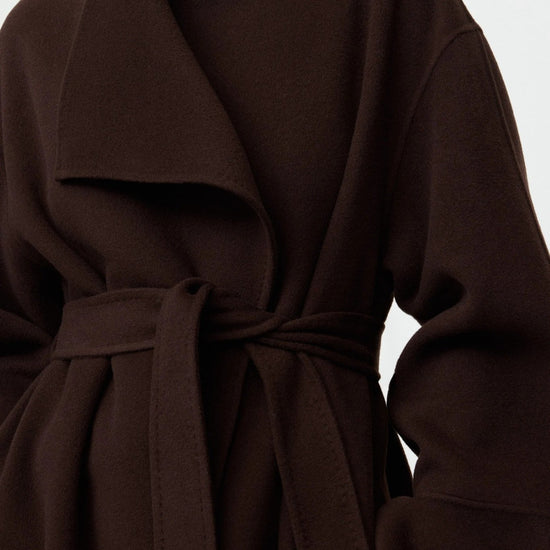 Young Ideas & Henmores -Wool Cashmere Long Coat -Mocha -S