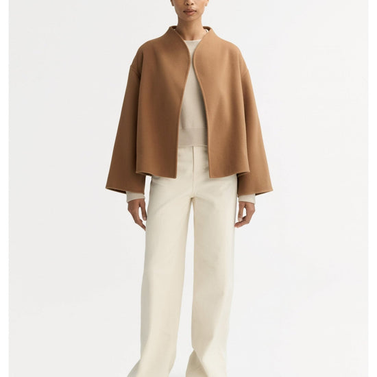 Young Ideas/Henmores - Wool Cashmere Short Coat - Camel - XS