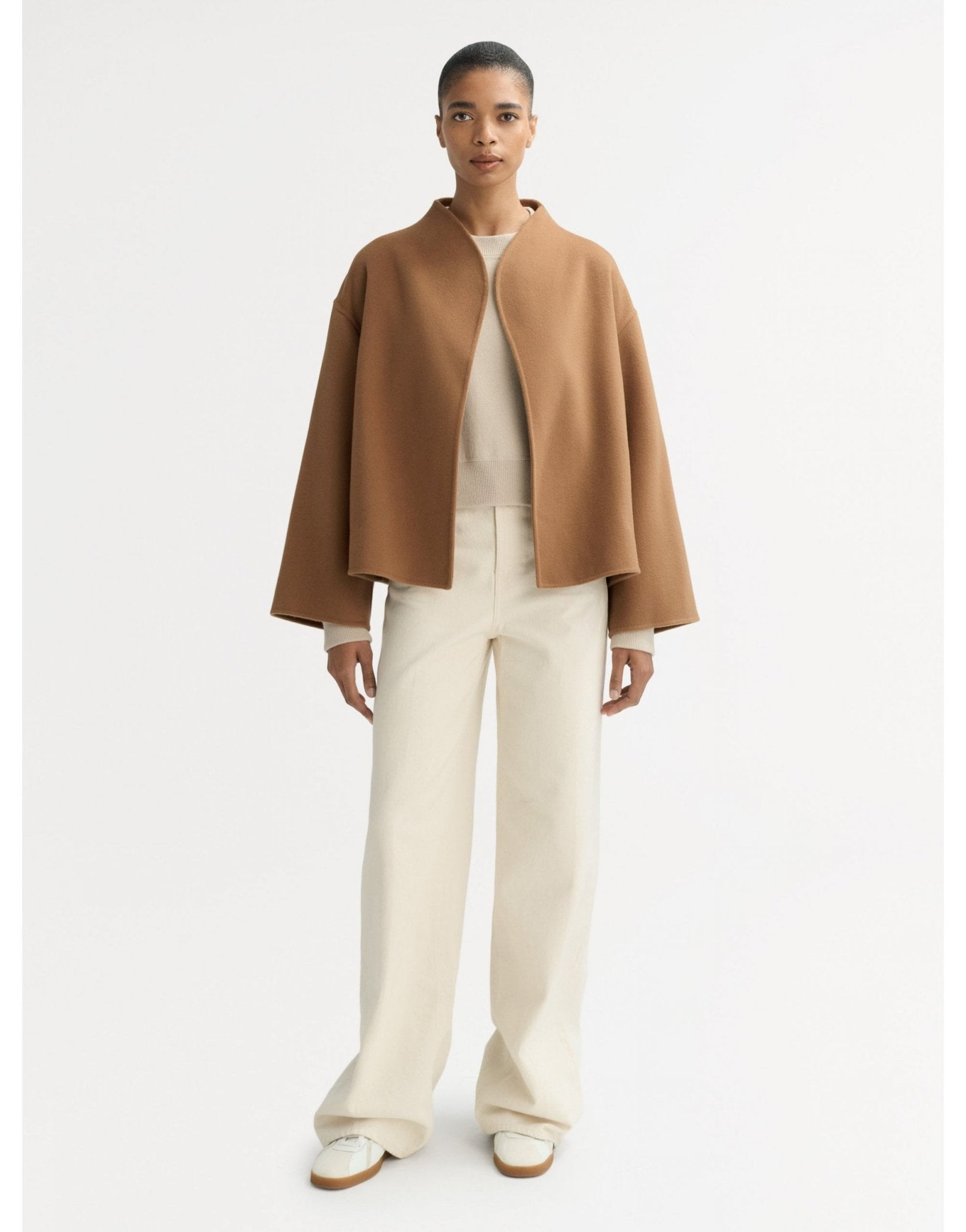 Young Ideas/Henmores - Wool Cashmere Short Coat - Camel - XS