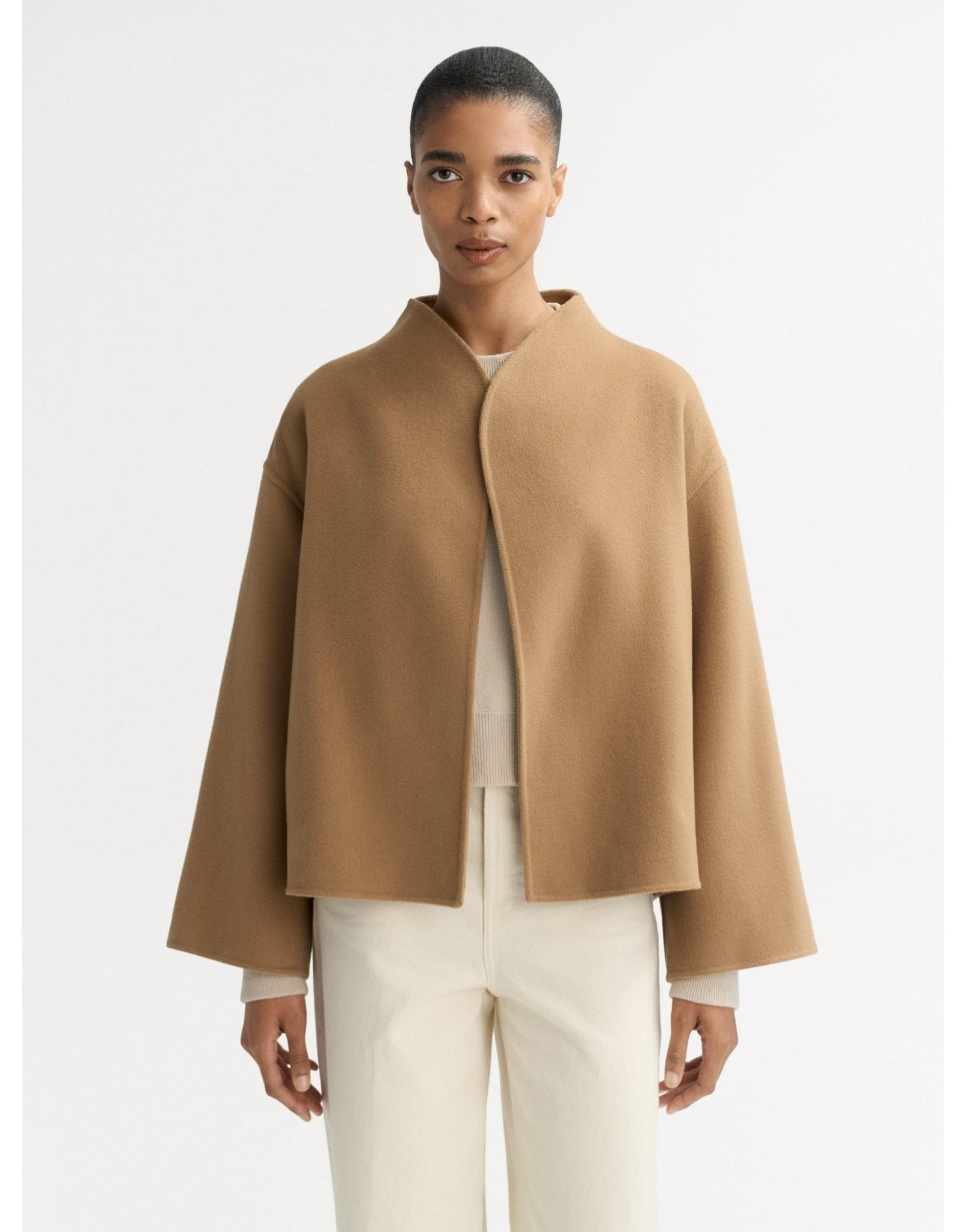 Young Ideas/Henmores - Wool Cashmere Short Coat - Camel - XS