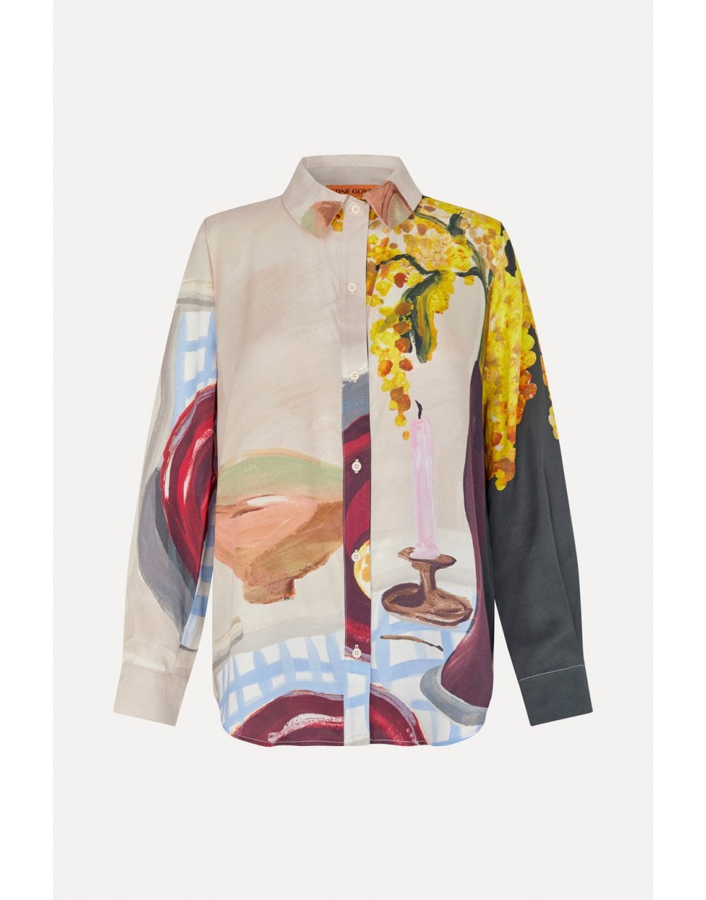 Young Ideas/Henmores - Lemons On A Plate Shirt - Brown Multi - XS