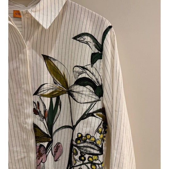 Young Ideas/Henmores - Mimosa Stripe Shirt - White Stripe - S