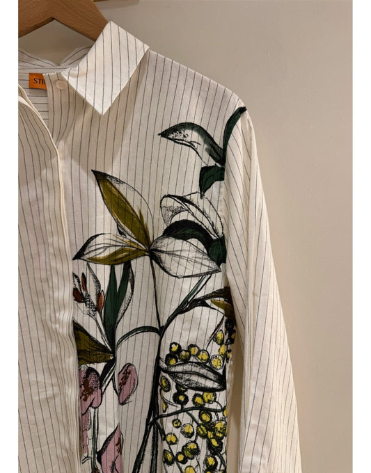 Young Ideas/Henmores - Mimosa Stripe Shirt - White Stripe - S