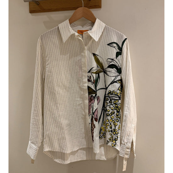 Young Ideas/Henmores - Mimosa Stripe Shirt - White Stripe - S