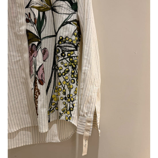 Young Ideas/Henmores - Mimosa Stripe Shirt - White Stripe - S