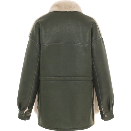 Young Ideas & Henmores -Bomber Jacket -Khaki/Cream -XS