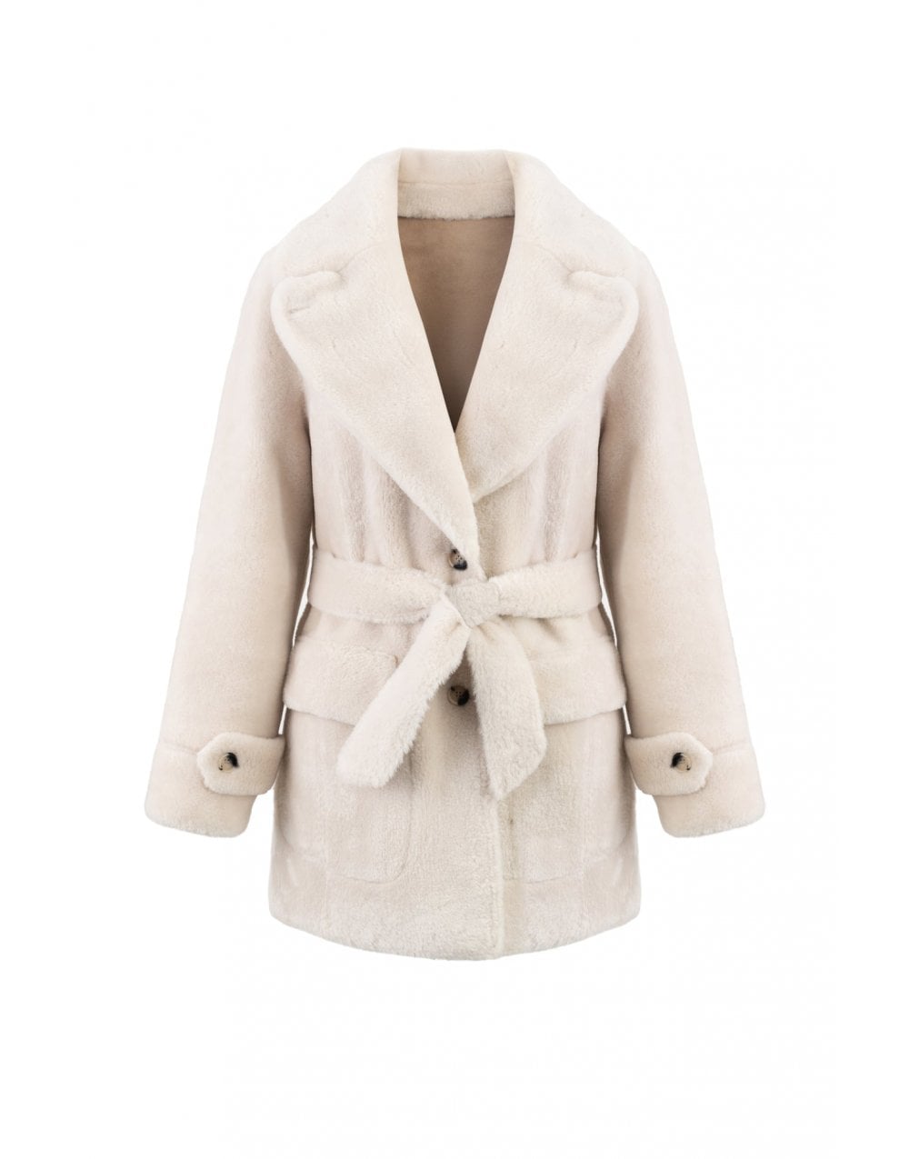 Young Ideas/Henmores - Reversible Belted 3/4 Length Coat - Navy - XS