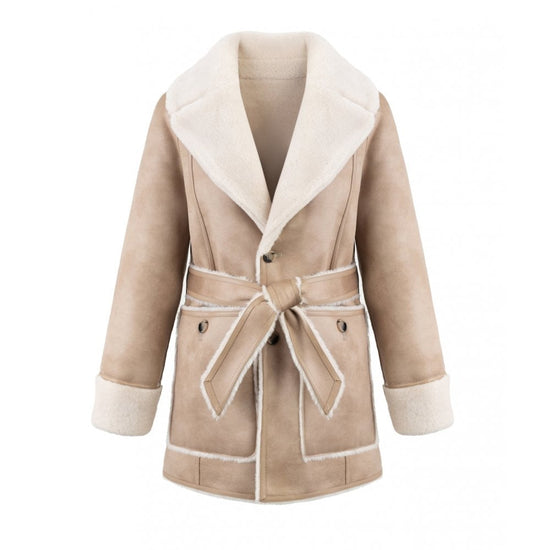 Young Ideas/Henmores - Reversible Belted 3/4 Length Coat - Navy - XS