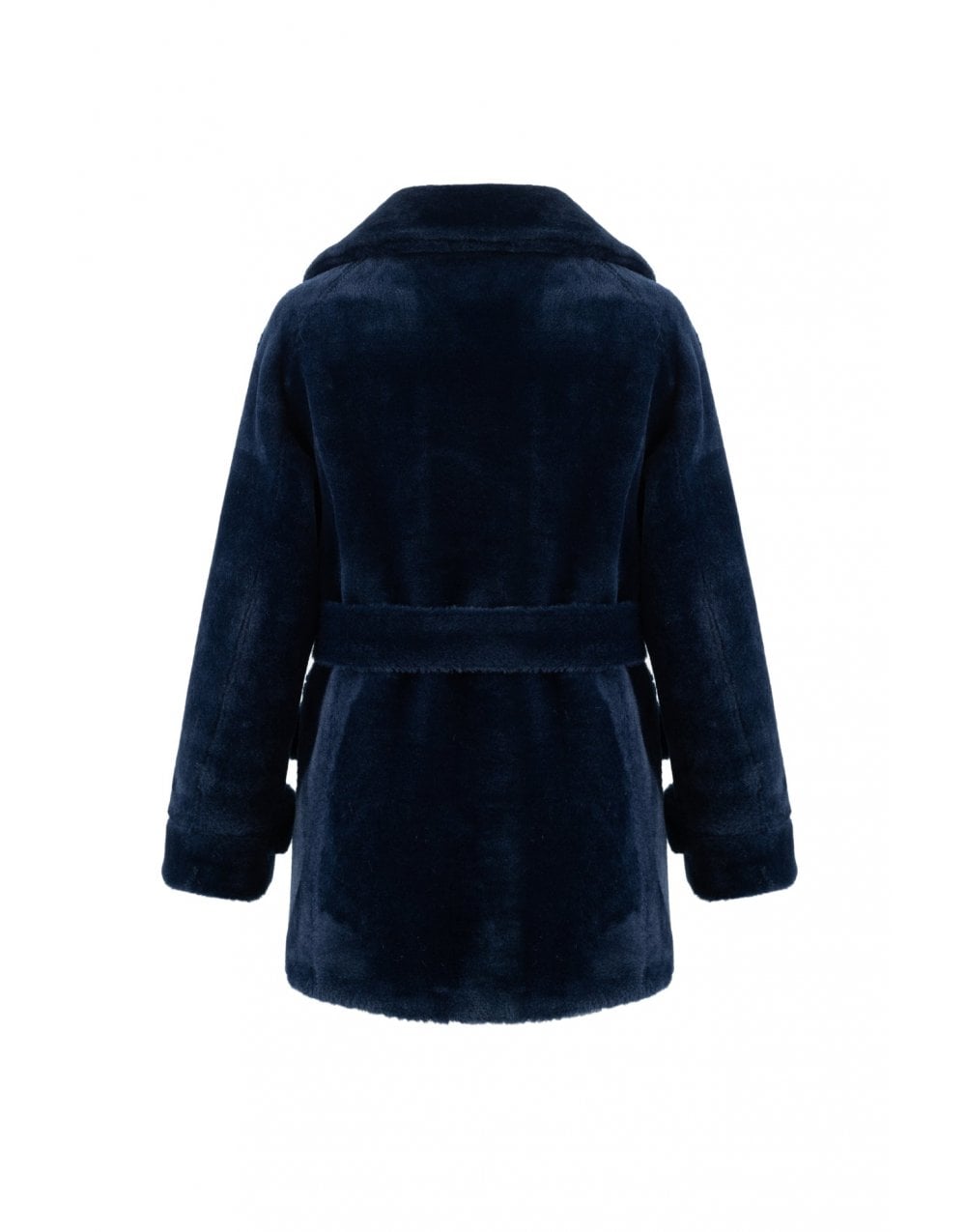 Young Ideas/Henmores - Reversible Belted 3/4 Length Coat - Navy - XS