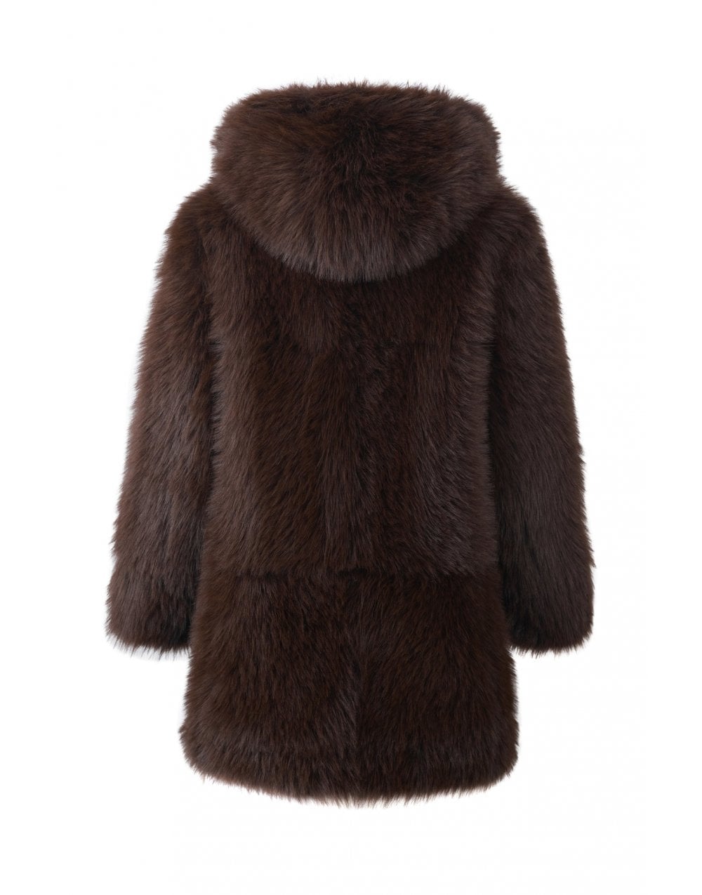 Young Ideas/Henmores - Shaggy Reversible Coat - Chocolate - XS