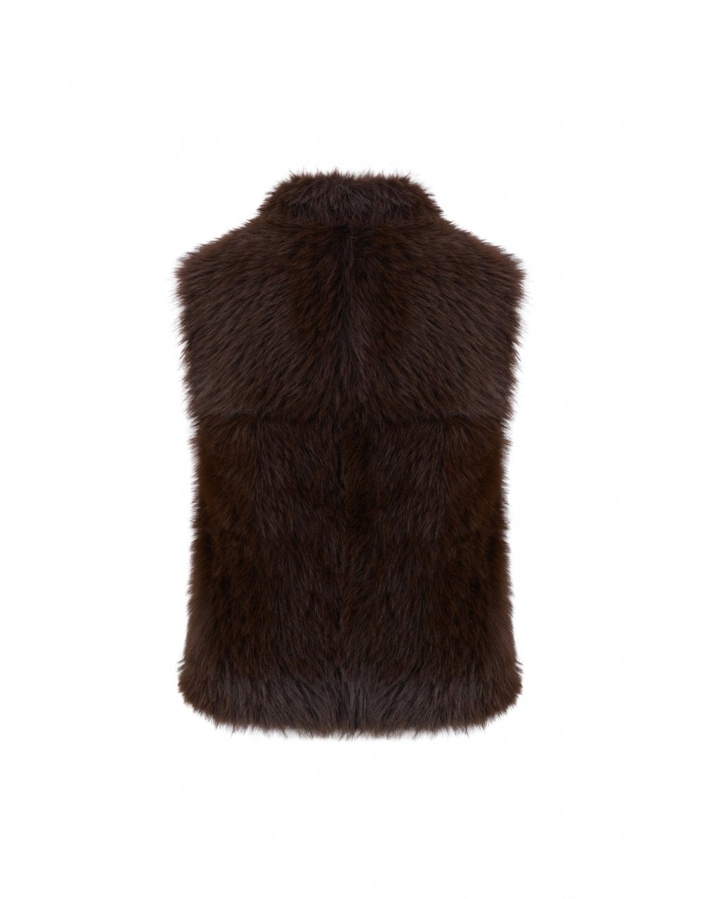 Young Ideas/Henmores - Shaggy Reversible Gilet - Chocolate - XS