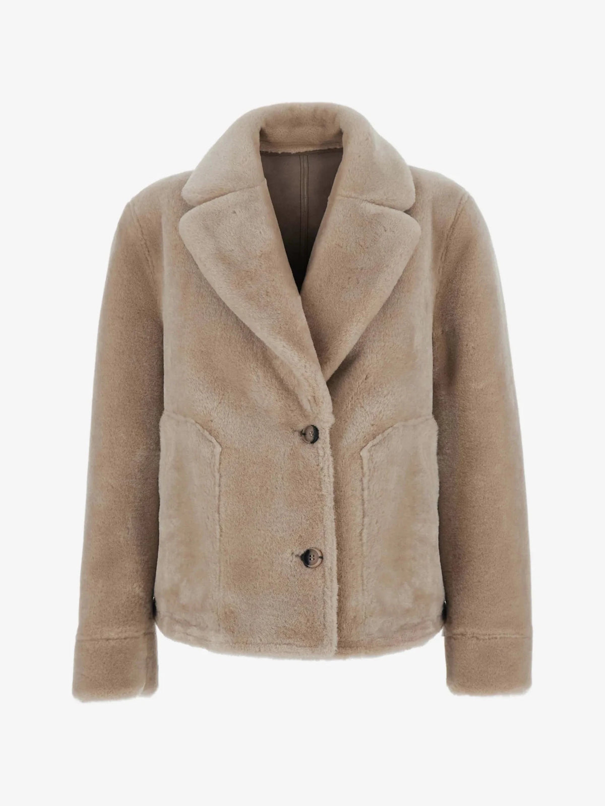 Young Ideas & Henmores -Short Reversible Jacket -Taupe/Cream -XS
