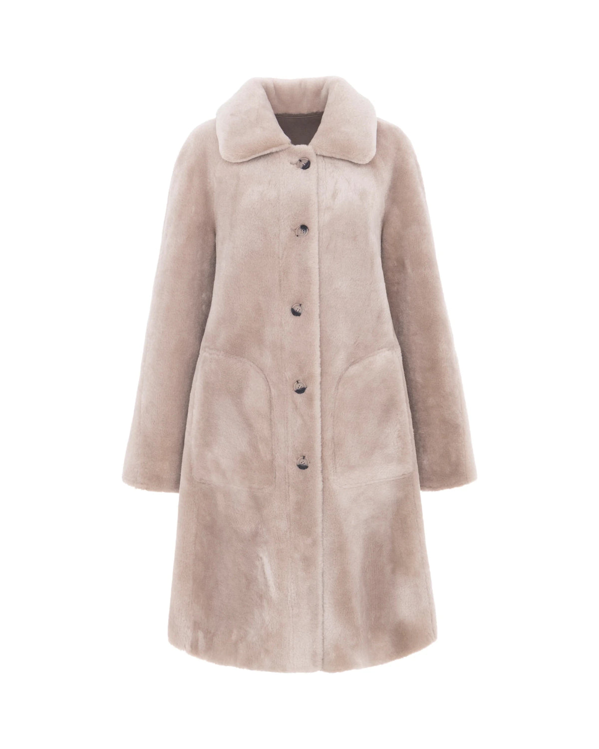 Young Ideas & Henmores -Swing Coat -Taupe/Cream -XS