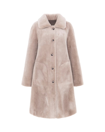 Young Ideas & Henmores -Swing Coat -Taupe/Cream -XS