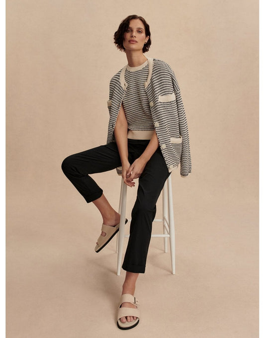 Young Ideas/Henmores - Alana Slim Tapered Cuff 27 Trousers - Black - XS