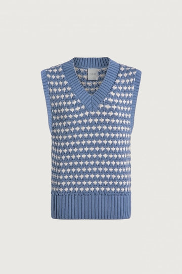 Young Ideas/Henmores - Antonella Knitted Vest - Infinity Blue - XS