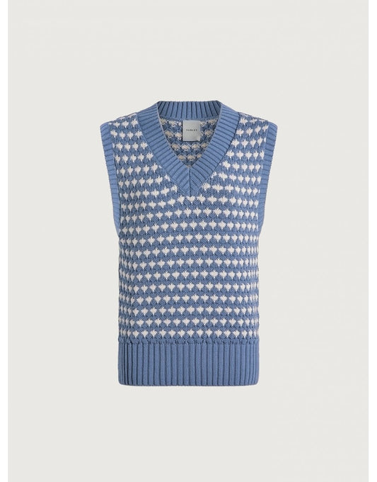 Young Ideas/Henmores - Antonella Knitted Vest - Infinity Blue - XS