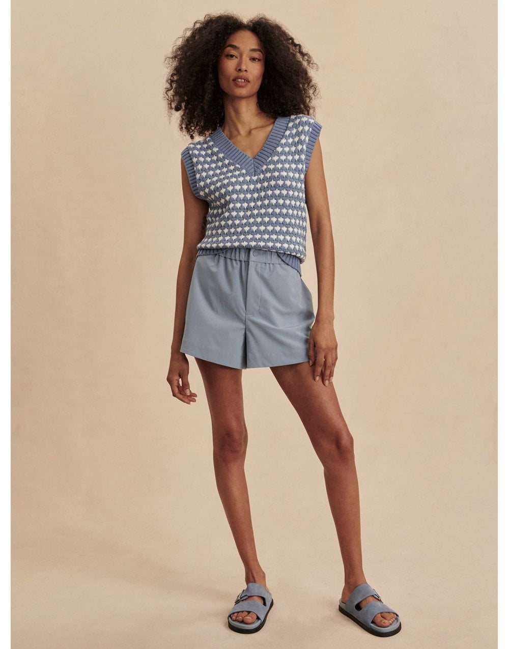 Young Ideas/Henmores - Antonella Knitted Vest - Infinity Blue - XS