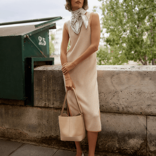 Young Ideas/Henmores - Aoife Knitted Sleeveless Dress - New Wheat - XS