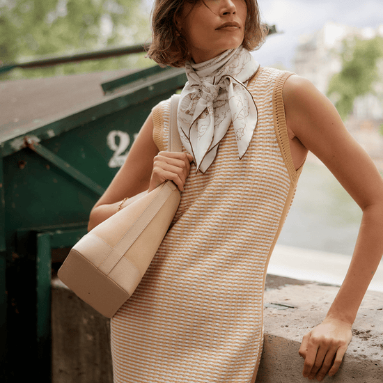 Young Ideas/Henmores - Aoife Knitted Sleeveless Dress - New Wheat - XS