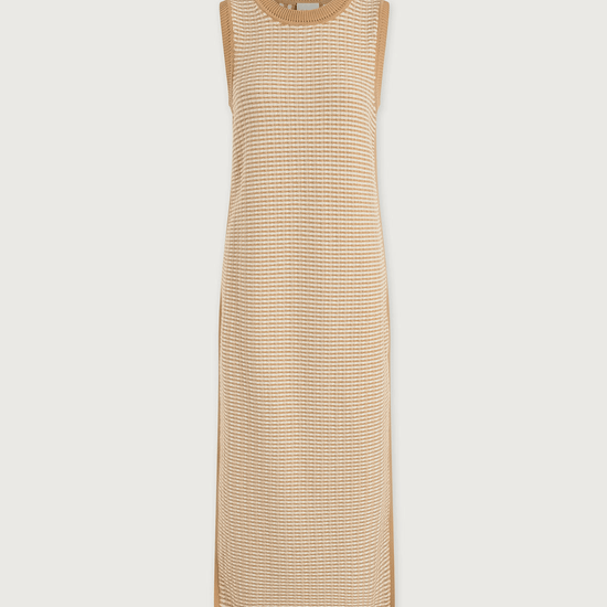 Young Ideas/Henmores - Aoife Knitted Sleeveless Dress - New Wheat - XS