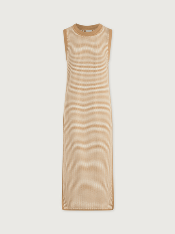 Young Ideas/Henmores - Aoife Knitted Sleeveless Dress - New Wheat - XS