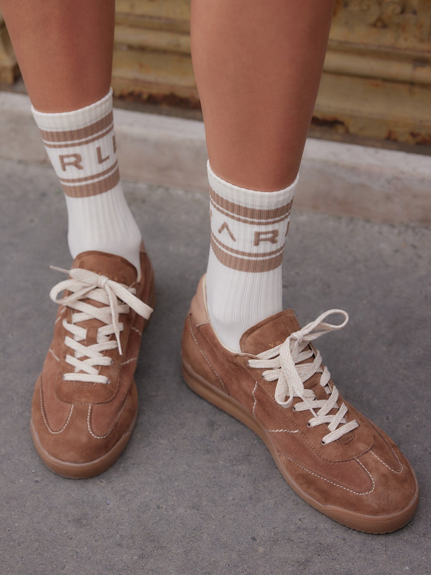 Young Ideas/Henmores - Arwen Suede Sneaker - Camel - 4